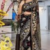 Half Silk Hand Printed Saree