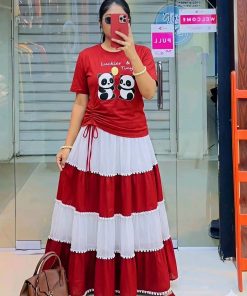 skirt-tshirt-set