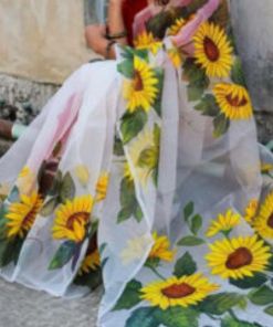 Half Silk Handprited Sarees