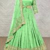 Semi Stitched Georgette Embroidery