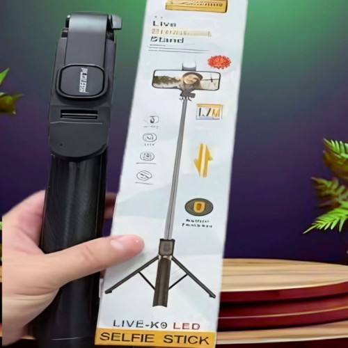 5.7 Feet Long PLOKAMA K9 4 in 1 Selfie Stick (2) 5.7 Feet Long PLOKAMA K9 4 in 1 Selfie Stick