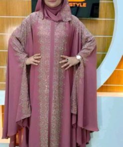 Dubai Cherry Borka with Hijab