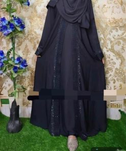 Embroidery Borka with Hijab