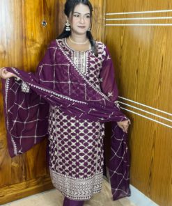 Embroidery Three Piece