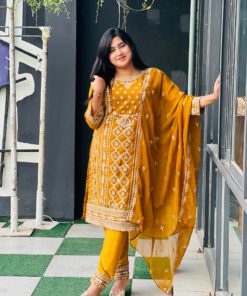 Georgette Embroidery Four Piece