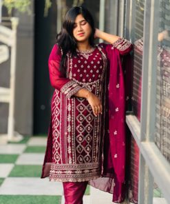 Georgette Embroidery Four Piece