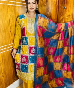 Georgette Embroidery Three Piece