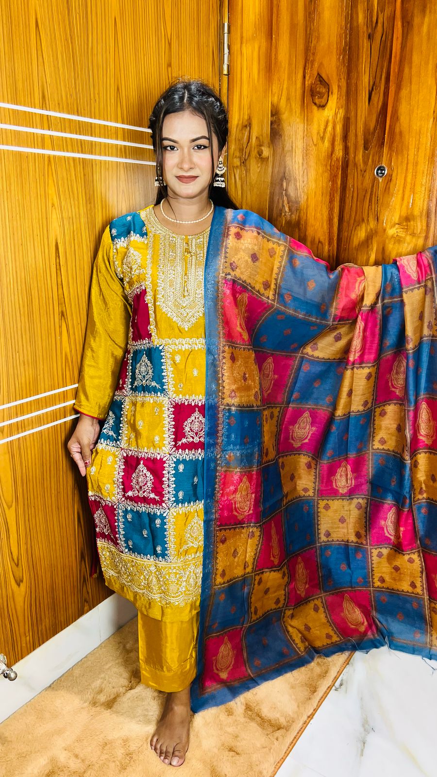 Georgette Embroidery Three Piece (3) Georgette Embroidery Three Piece