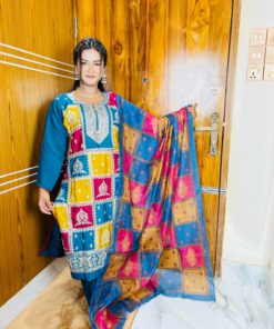 Georgette Embroidery Three Piece