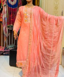 Georgette Embroidery Three Piece