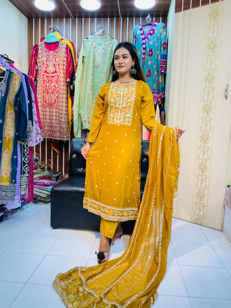 Georgette Embroidery Three Piece Georgette Embroidery Three Piece