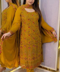 Jorjet embroidery four piece