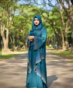 Premium Stone Borka with Hijab