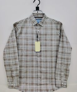 Cotton full Sleeve Check & Print Shirt for Men's