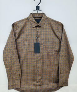 Cotton full Sleeve Check & Print Shirt for Men's