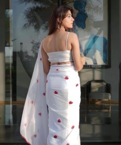 Premium Jorjet Embroidery Sharee