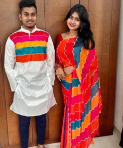 Georgette Sharee and Panjabi Couple Set