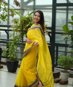 Half silk nokshi pair sharee