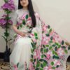 Hand Print Half Silk Sharee