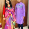 New Sharee Panjabi Couple with Blouse Piece