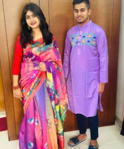 New Sharee Panjabi Couple with Blouse Piece