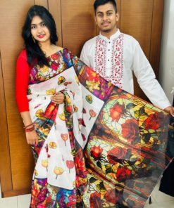 Sharee Panjabi Couple with Blouse Piece