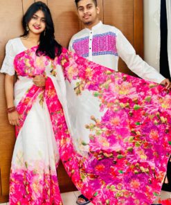Sharee Panjabi Couple with Blouse Piece