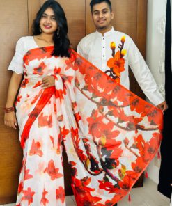 Sharee Panjabi Couple with Blouse Piece