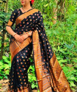 Soft silk katan sharee