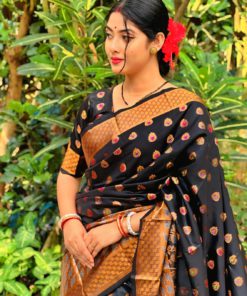 Soft silk katan sharee