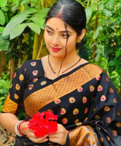 Soft silk katan sharee