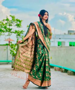 Soft silk katan sharee