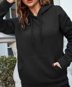Solid Color Ladies Hoodie