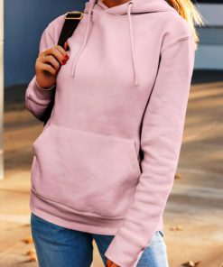 Solid Color Ladies Hoodie