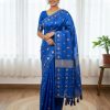 Half Silk Jamdani Print Saree
